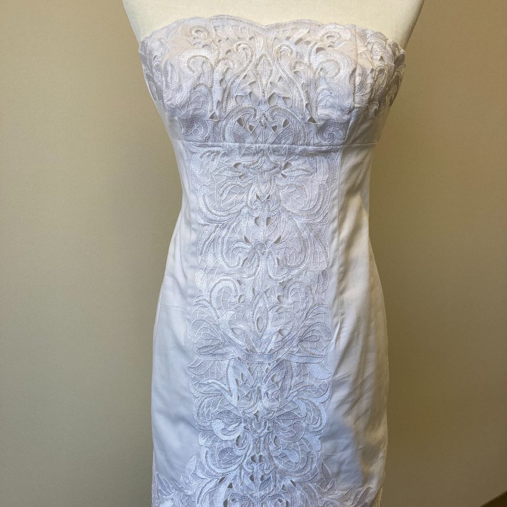 Black House/White Market Strapless Beaded Dress